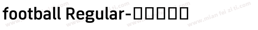 football Regular字体转换
